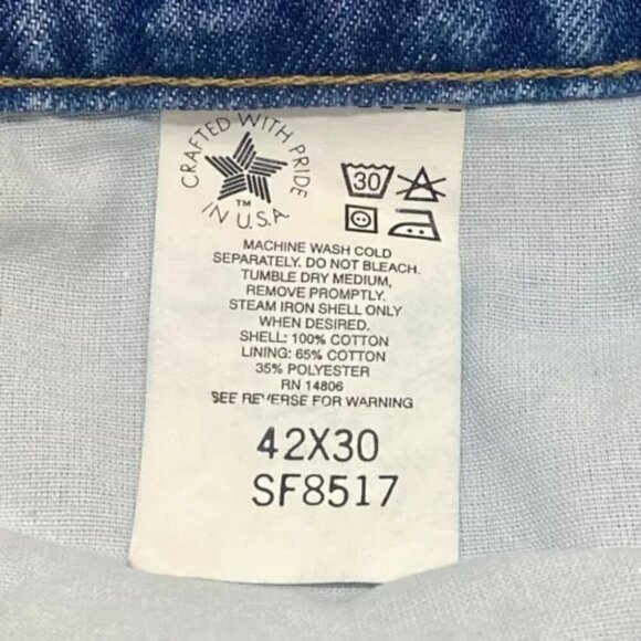 Carhartt Jeans Men's 42 X 30 5 Pocket Medium Wash Straight Leg EUC - Picture 12 of 15